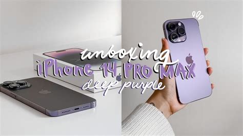 Unboxing The New Iphone 14 Pro Max Deep Purple Accessories Set Up