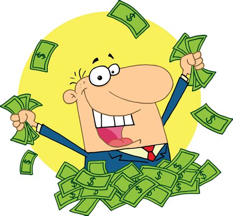 cartoon money Cartoon man holding money bag green light cove street