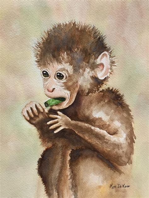 Monkey Business Painting By Lyn Delano Fine Art America