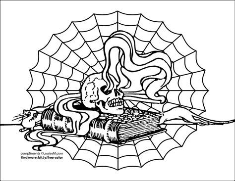 10 Halloween Coloring Pages For Kids And Adults Free Printables Louisem