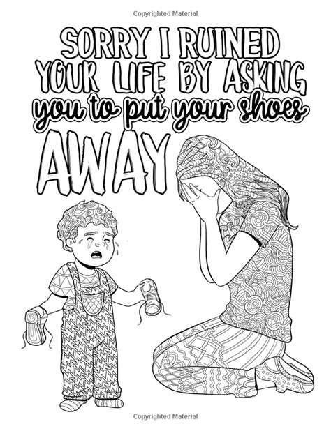 Stick to the original colors, or pick your own. Mom Life 2: Return of Toddzilla: A Snarky Adult Colouring ...