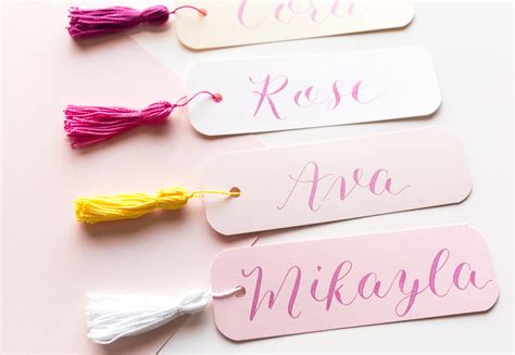 Personalized Bookmarks Tassel Bookmarks Calligraphy | Etsy