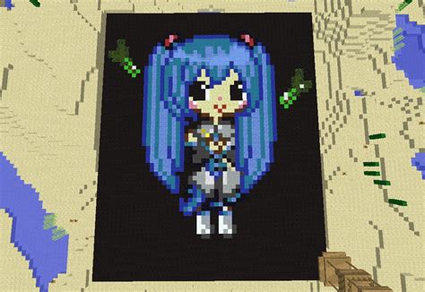 Hatsune Miku Art Minecraft Map
