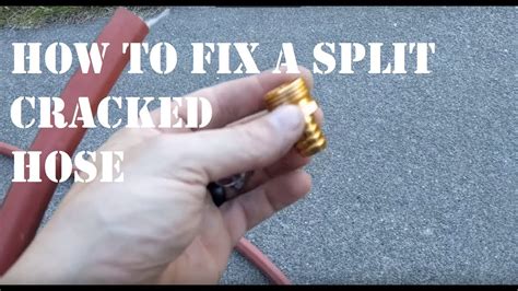 How To Fix A Split Or Cut Garden Hose Youtube