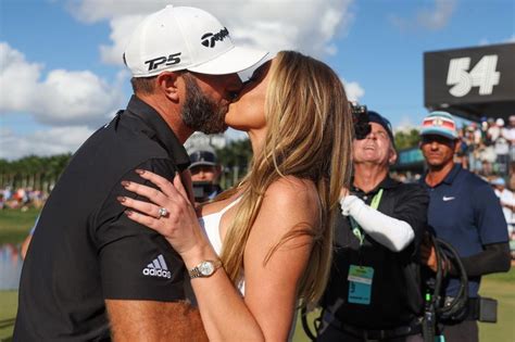 Paulina Gretzky Kisses Dustin Johnson To Celebrate 35 Million Liv Golf