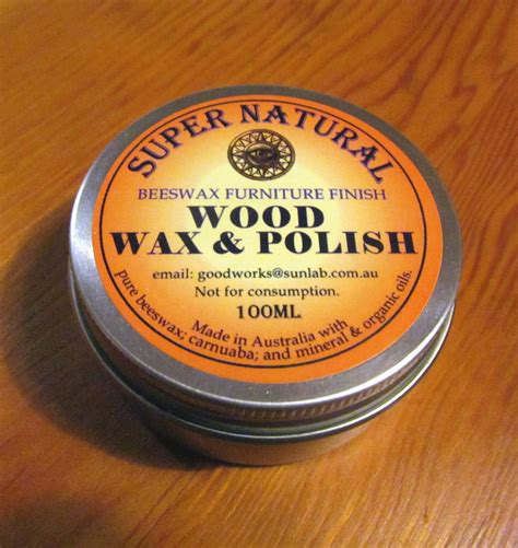 Furniture Wax And Polish With Beeswax And Carnuaba Timber Wood
