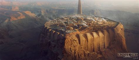 It's a shame we saw so little of it in the standalone movie. Rogue One Concept Art // Jedha City by Andrée Wallin ...