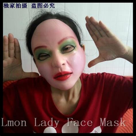 High Quality Latex Lady Human Mask Crossdress Female Mask Realistic