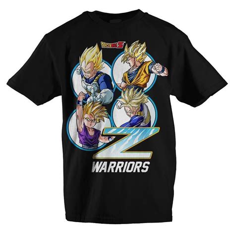 Dragon Ball Z Black Z Warriors Youth Tee In 2020 Boys Shirts Boys T
