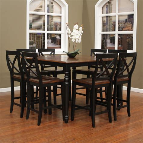 9 Piece Dining Room Set Counter Height Counter Height Dining Table