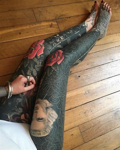 Popular Tattoos And Their Meanings With Images Blackout Tattoo Leg