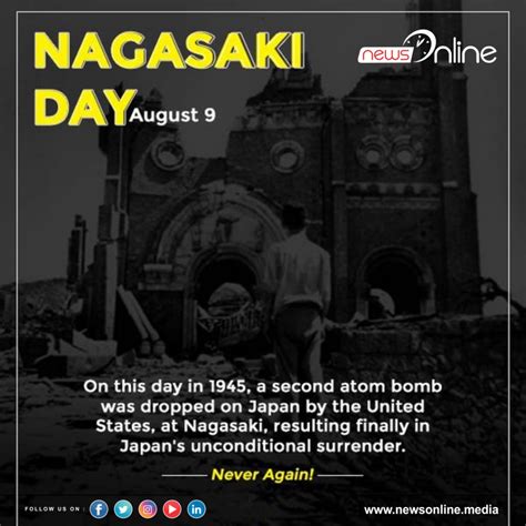 Nagasaki Day 2023 Wishes Images Quotes Poster Slogan Status