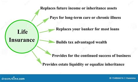 Benefits Of Life Insurance Stock Illustration Illustration Of Bank