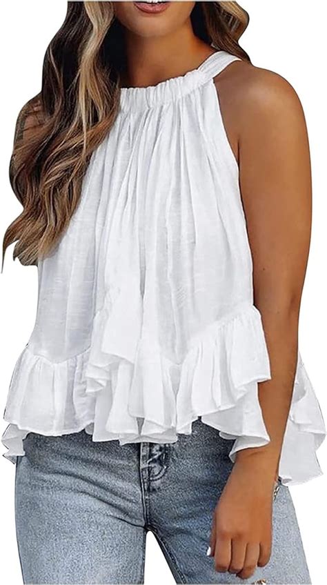 Julyblue Baggy Tops For Womenflowy Summer Tops For Women Halter Top