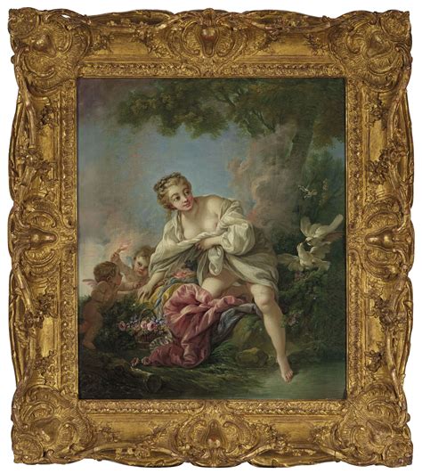 françois boucher paris 1703 1770 vénus et les amours 24 x 20 in original canvas oil on