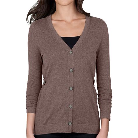 Lilla P Cotton Cashmere Cardigan Sweater For Women