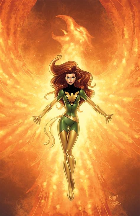 Phoenix Colored Marvel Jean Grey Marvel Comics Jean Grey Phoenix