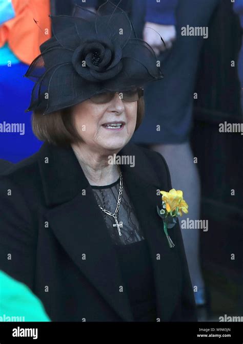 Sir Ken Dodd S Wife Lady Anne After The Funeral Service Of Sir Ken Dodd