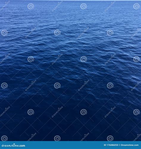 Blue Atlantic Ocean Full Surface Stock Photo Image Of Surface