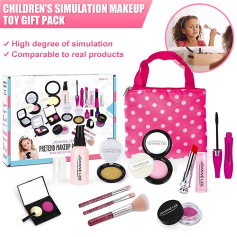 Lnkoo Pretend Makeup For Kids Makeup Kit For Girls Pretend Play Makeup
