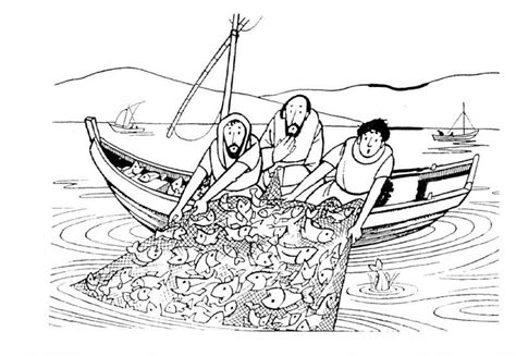 Peter Fishing Coloring Page