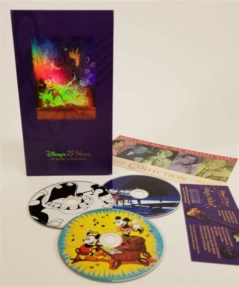 Disneys 75 Years Of Music And Memories 3 Disk Cd Set With Book For Sale Online Ebay