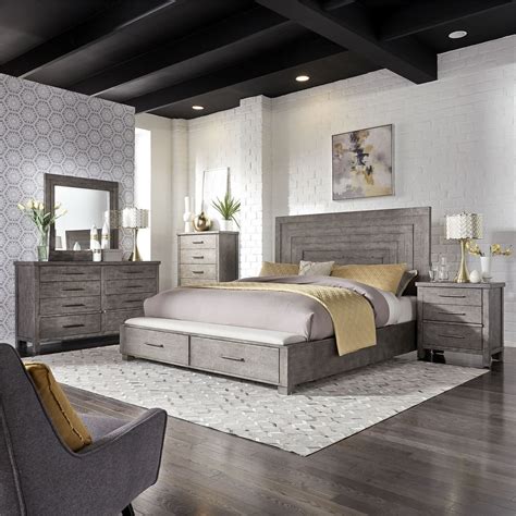 Realise your stylish bedroom ideas with luxury bedroom furniture including luxury designer beds and bedside tables. Liberty Furniture Modern Farmhouse Queen Bedroom Group ...