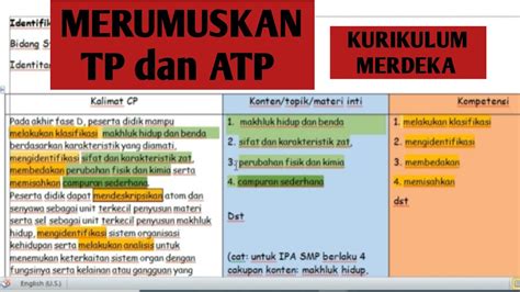 Download Cp Dan Atp Kurikulum Merdeka Reverasite