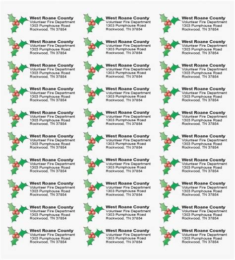 Label 5160 Template Christmas T Tag Labels Christmas Spirit