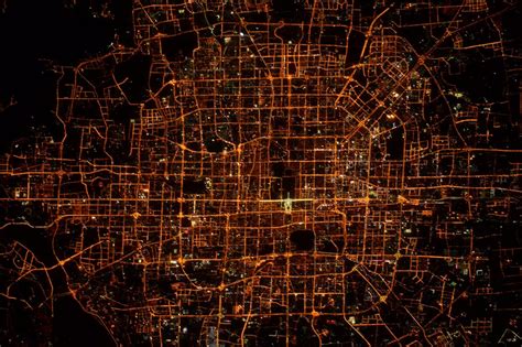 Beijing Night Lights From Space