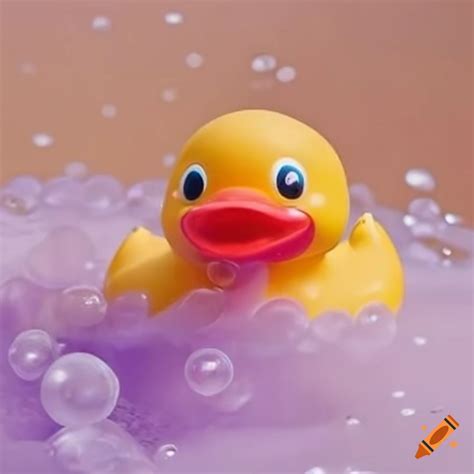 Rubber Ducky In A Bubble Bath On Craiyon