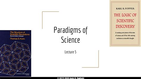 Lecture 05 Paradigms Of Science Youtube