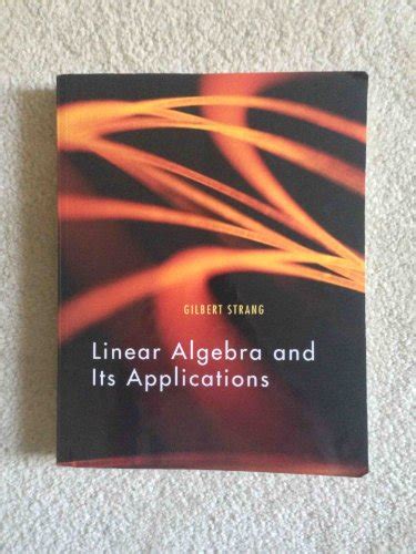 Linear Algebra Its Applications De Strang Gilbert Iberlibro