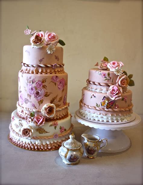 Hand Painted Wedding Cakes By Alcat2021 On Deviantart