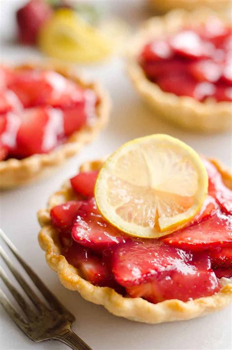 Mini Strawberry Lemon Pies Fresh Dessert Recipe