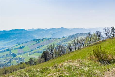 Green Farmland On Rolling Hills Stock Image Image Of Mountain Hill