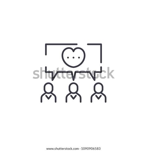 Common Cause Linear Icon Concept Common Stock Vector Royalty Free