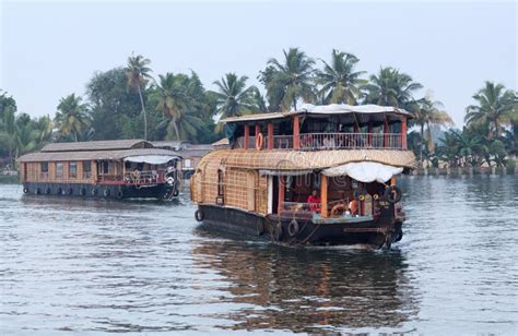 Houseboat On Backwaters In Kerala India Editorial Photography Image