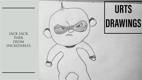 How To Draw Jack Jack Parr From Incredibles Youtube