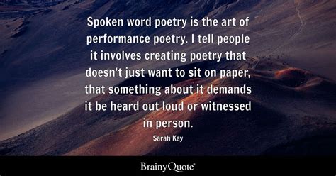 Sarah Kay Spoken Word Poetry Is The Art Of Performance