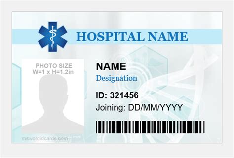 Hospital Id Badge Template Excel Templates Riset