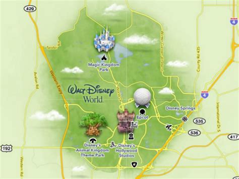 Disney Map Of Disney Resorts Orlando