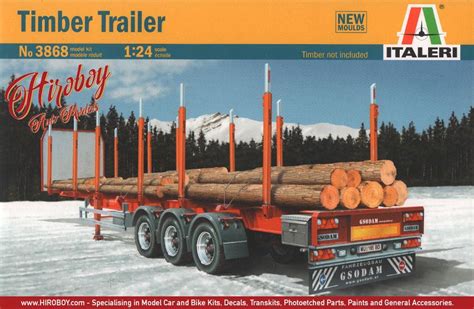 124 Timber Trailer Italeri 3868 Model Kit It 3868 Italeri