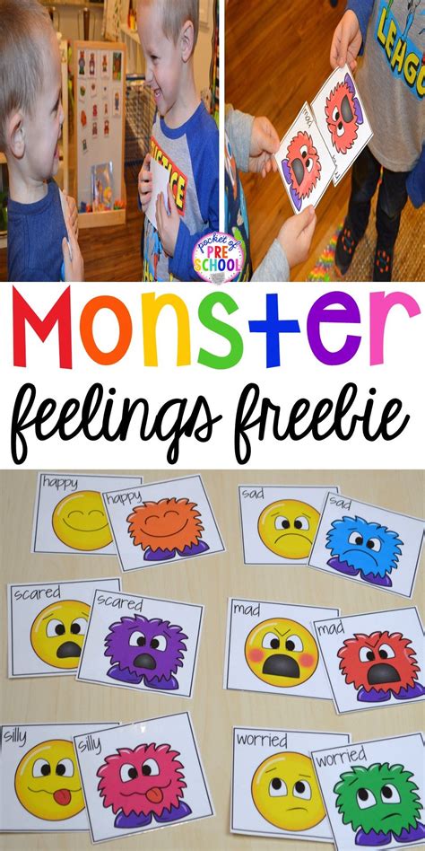 Monster Feelings Match Up Feelings Preschool Emotions Preschool Feelings Activities