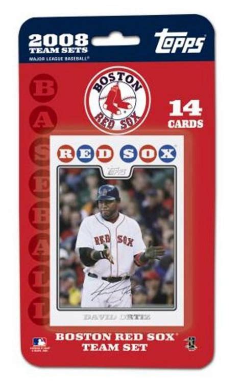 Boston Red Sox Official MLB Baseball Cards By Topps Walmart Com