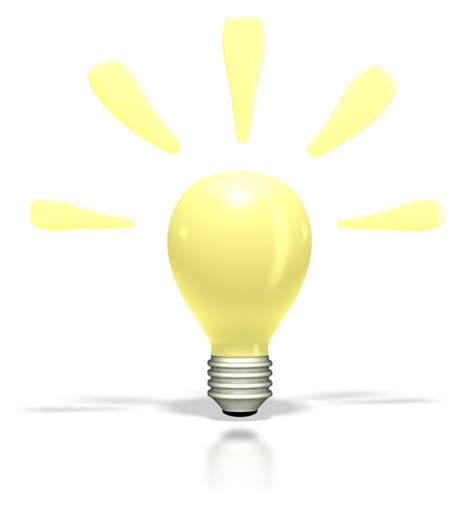 Bright Idea Lightbulb Clipart