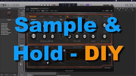 Maybe you would like to learn more about one of these? Sample & Hold | Logic Pro X - DIY - YouTube