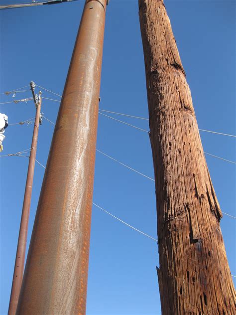 Wood Power Pole Steel