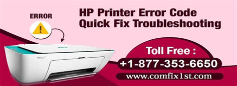 How To Fix Hp Printer Error Codes 1 877 353 6652 Hp Printer Printer