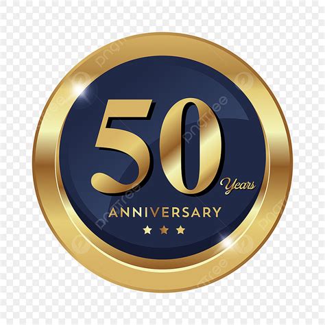 50th Anniversary Logo Vector Png Images 50th Anniversary Badge Logo